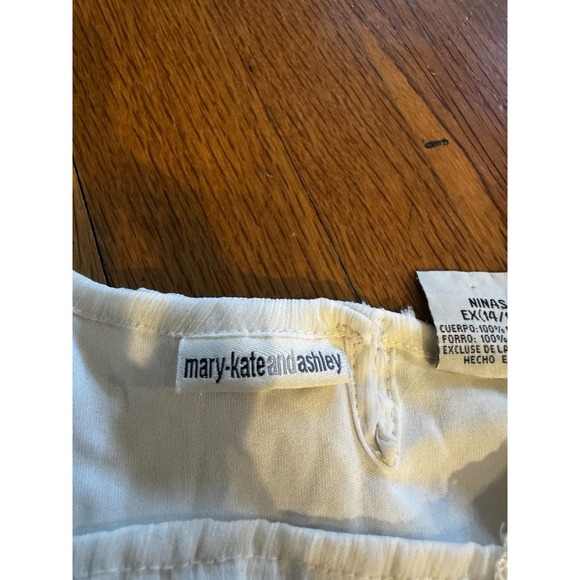 Vintage Mary Kate Ashley Cream Boho Top Flowy Tunic Y2K Fairy Girls XL 14/16 - Picture 11 of 12